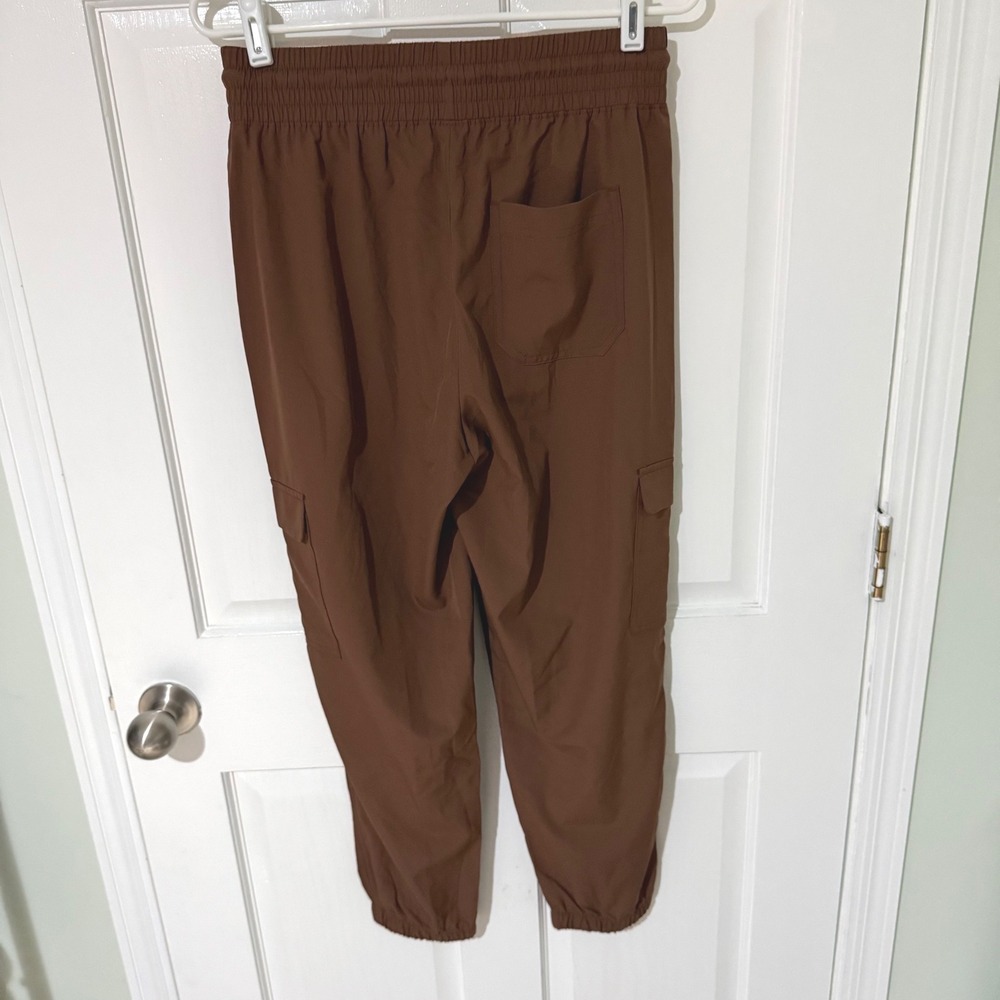 Old Navy StretchTech Cargo Joggers 2 Pack Brown Mustard Yellow Womens Small - Picture 3 of 7